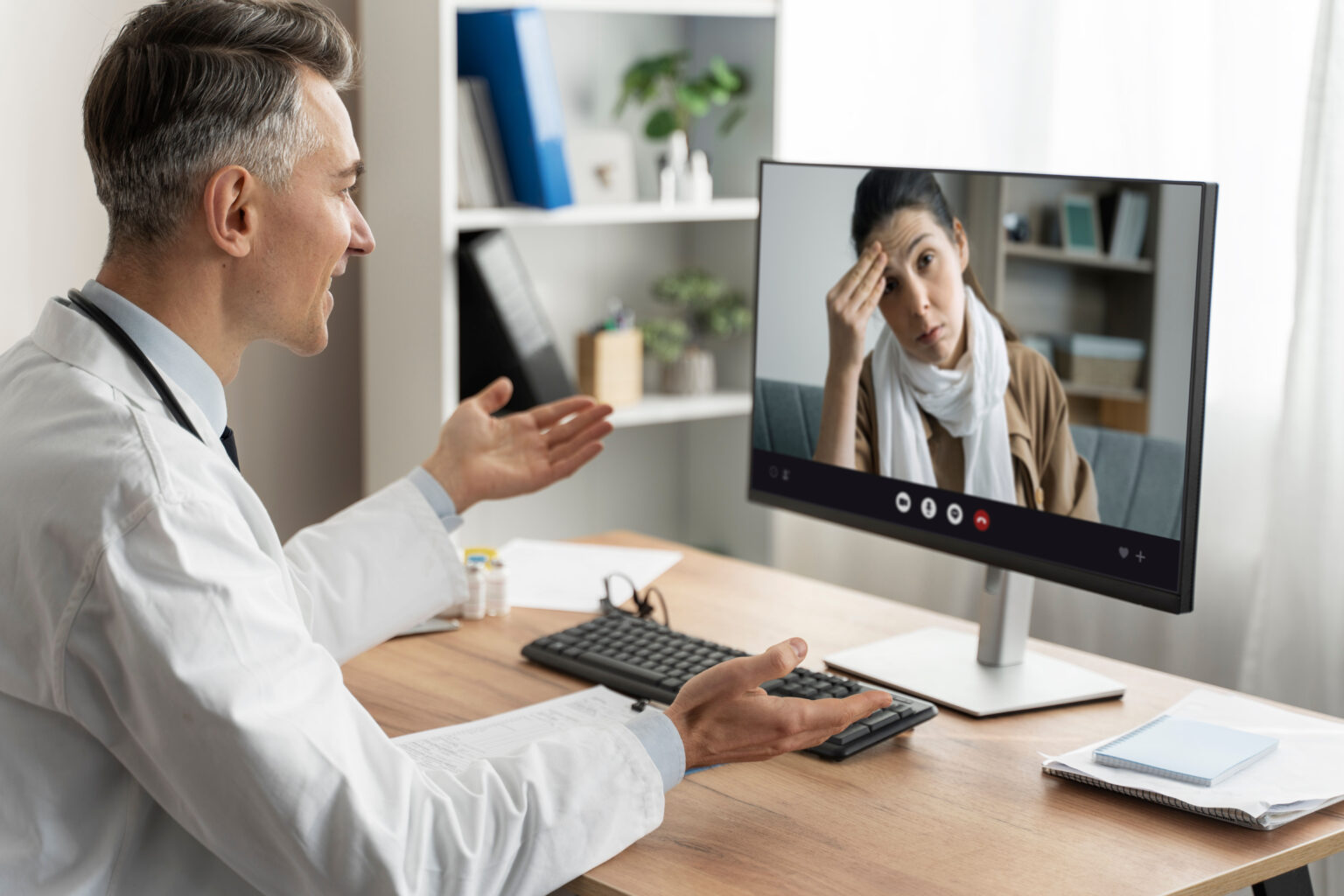 doctor offering medical teleconsultation 1 1536x1024